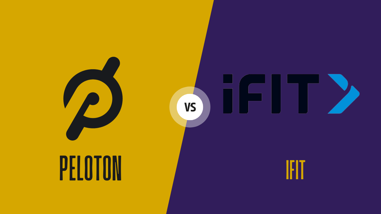 Peloton-Vs-IFit: A comparison image featuring Peloton and iFit