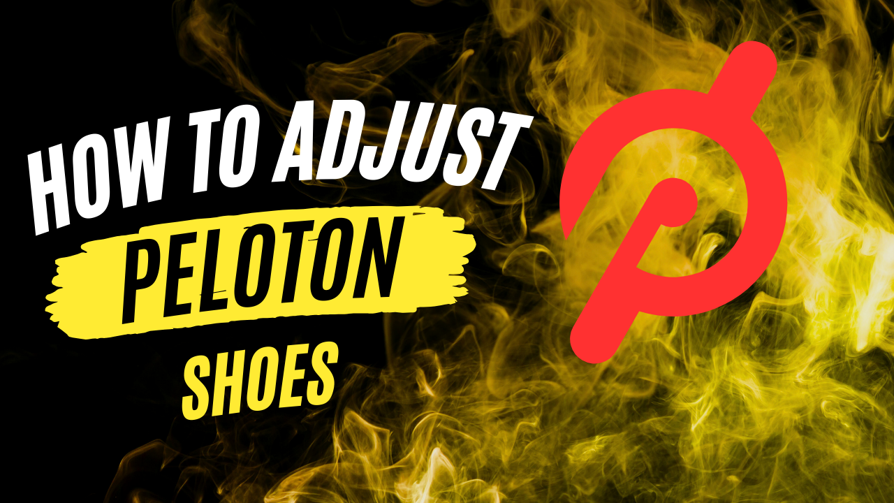 An image illustrating the adjustment process for Peloton shoes